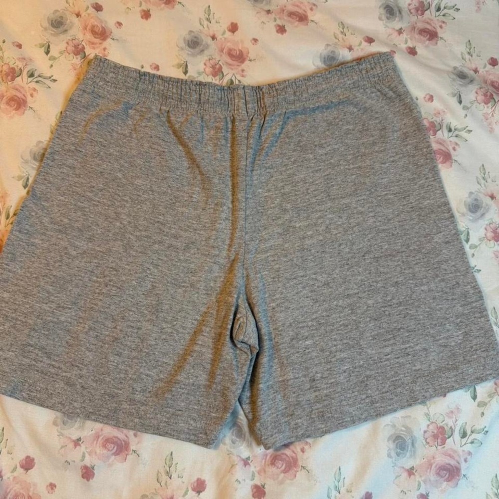 Vintage Russell Athletic Youth L Gray Shorts USA Made Class Club Elastic‎ Waist